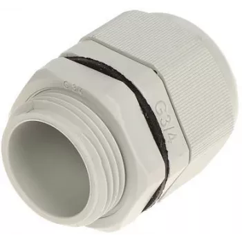 DELTA isolierte Kabelverschraubung G3/4 IP68 13-18 mm grau PA6