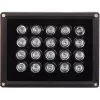 Delta IRL-30/120 Outdoor-Infrarotstrahler, 850nm, 30m Reichweite, 120° Abstrahlwinkel, IP66, Schwarz