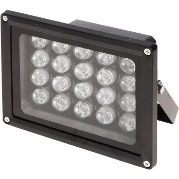 Delta IRL-30/120 Outdoor-Infrarotstrahler, 850nm, 30m Reichweite, 120° Abstrahlwinkel, IP66, Schwarz