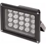 Delta IRL-30/120 Outdoor-Infrarotstrahler, 850nm, 30m Reichweite, 120° Abstrahlwinkel, IP66, Schwarz