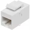 DELTA Keystone-Modul FX-RJ45-G/RJ45-G Cat.6 UTP RJ45 Buchse zu RJ45 Buchse Kupplung, Grau