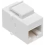 DELTA Keystone-Modul FX-RJ45-G/RJ45-G Cat.6 UTP RJ45 Buchse zu RJ45 Buchse Kupplung, Grau