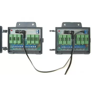 DELTA LZ-6 Koaxial-Strominjektor-Klemmenblock für RG-6-Kabel, F-Buchse, 12V DC, Schwarz