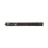 DELTA PD-6/R-SPD-1L Steckdosenleiste mit Überspannungsschutz, 6 Steckdosen Typ E, 230V/10A, 1,5m Kabel, Schwarz
