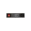 DELTA PD-6/R-SPD-3L 6-fach Steckdosenleiste mit Überspannungsschutz, 2-poliger Schalter, 1,5 m Kabel, Typ E Steckdosen, 2300 W, Schwarz