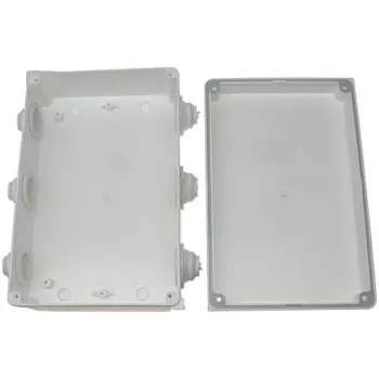Delta PK-10/D IP55 Aufputz-Abzweigdose, 8 Kabeleinführungen, Grau