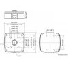 DELTA STG-PFA121 Anschlussdose Wandhalterung für Dahua Dome-Kameras, Weiß, IP66, Aluminium
