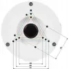 DELTA STG-PFA130-E Kamera-Halterung, Aluminium, Weiß
