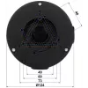 DELTA STG-PFA130-E Anschlussdose für Dahua Dome-Kameras, Wand-/Deckenmontage, Aluminium, Schwarz STG-PFA130-E(BLACK)
