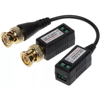 DELTA TR-1CD*P2 Passiver Video-Balun-Transceiver für CVBS/AHD/HD-CVI/HD-TVI, BNC auf Schraubklemme, bis zu 8MP 4K, 150-600m über UTP