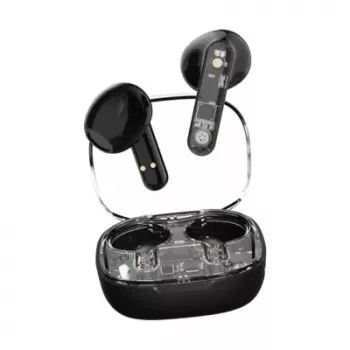 DELTACO Streetz BT TWS In-Ear-Kopfhörer Transparent Schwarz