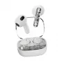 DELTACO Streetz T150 True Wireless Stereo Ohrhörer, Transparent Weiß