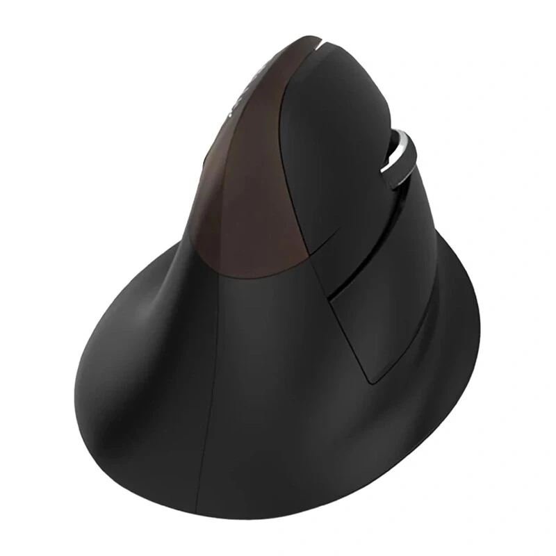 Delux M618 Mini Gold Ergonomische Maus - 2.4G / Bluetooth 5.0 / USB-C, 4000 DPI, Rechtshänder vertikal