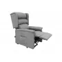 DEMARTA VIRGINIO Florida Grey Senioren-Stehhilfe-Sessel – Elektrischer Lift-Sessel mit Einzelmotor, Stoffbezug, 130 kg Belastbarkeit