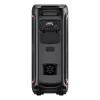 Denver BPS-470 Bluetooth Party Speaker mit Karaoke, 2000W PMPO, 20W RMS, LED-Lichter, FM-Radio, TWS, inkl. Mikrofon, Schwarz