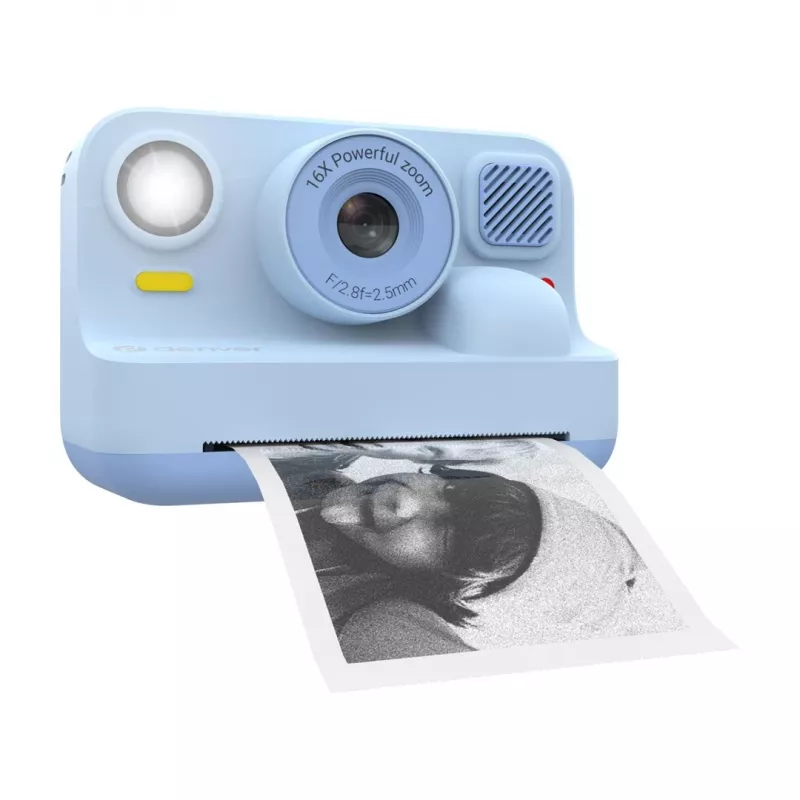 DENVER KPC-1374BTBU Kinder-Digitalkamera mit Drucker, Blau