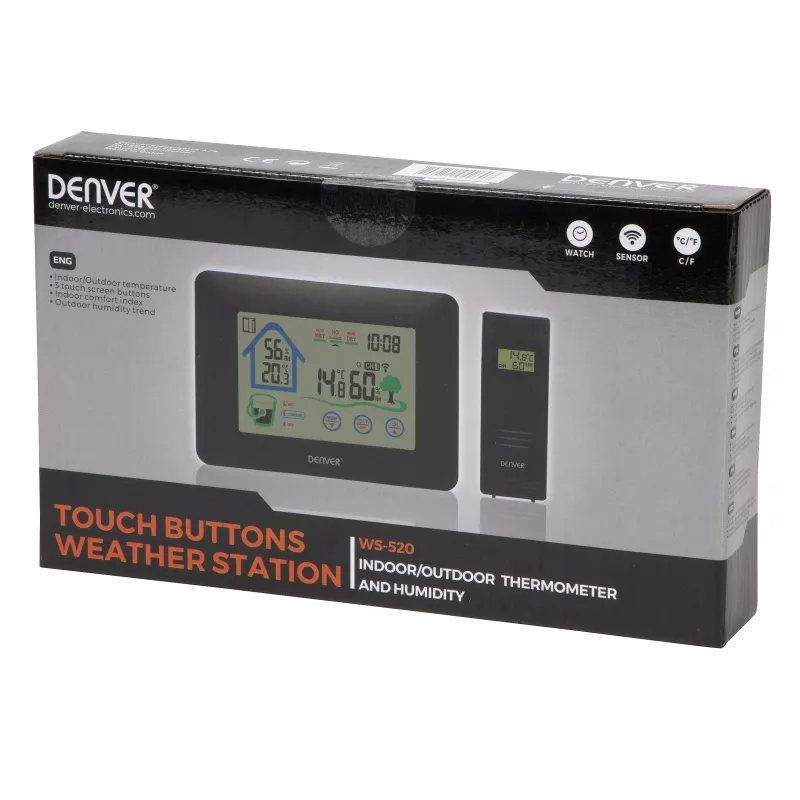 Denver WS-520 Wetterstation mit kabellosem Außensensor