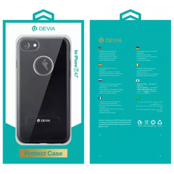 Devia Apple iPhone 7 iView Blue Flip Case mit Smart View Fenster und Standfuß