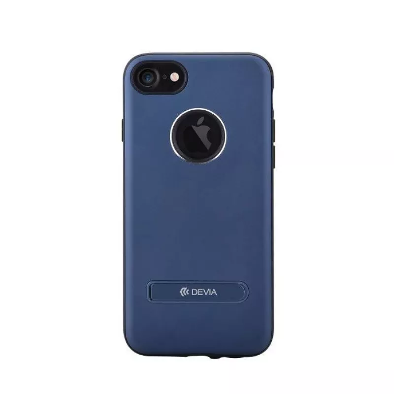 Devia Apple iPhone 7 iView Blue Flip Case mit Smart View Fenster und Standfuß