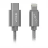 Devia Gracious USB-C auf Lightning Kabel 1m Grau