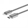 Devia Gracious USB-C auf Lightning Kabel 1m Grau