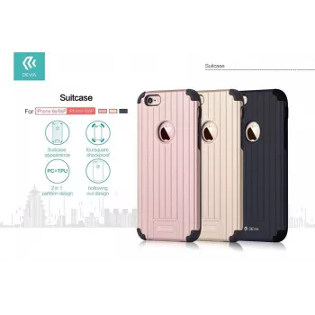 DEVIA Suitcase Series Back Cover für Apple iPhone 6 Plus / 6s Plus - Roségold