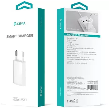 DEVIA Universal Smart Charger EU 10,5 W Schwarz