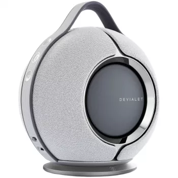 Devialet Mania mit Dock Grey JE832 360° Stereo Tragbarer Smart-Lautsprecher