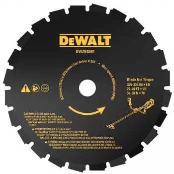 DEWALT 255mm 24T Freischneider-Messer für 54V XR FlexVolt Freischneider