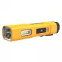 DEWALT BD-DCL183 LED-Taschenlampe 1300 Lumen, IPX4 spritzwassergeschützt, Flugzeugaluminium, Schwarz