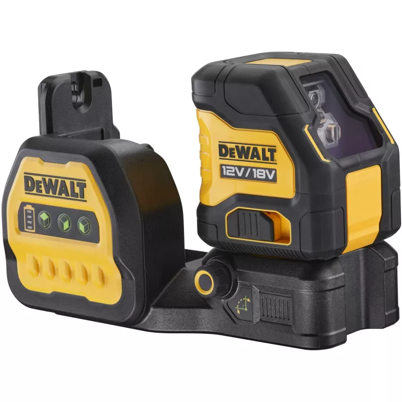 DEWALT Kreuzlinienlaser DCE088NG18, 12/18V (Schwarz/Gelb, ohne Akku und Ladegerät, grüne Laserlinien, T STAK Box)