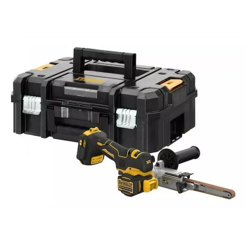 DEWALT DCM200NT-XJ 18V XR Akku-Bandschleifer, 75x457 mm, bürstenloser Motor, variable Drehzahl, Schwarz/Gelb