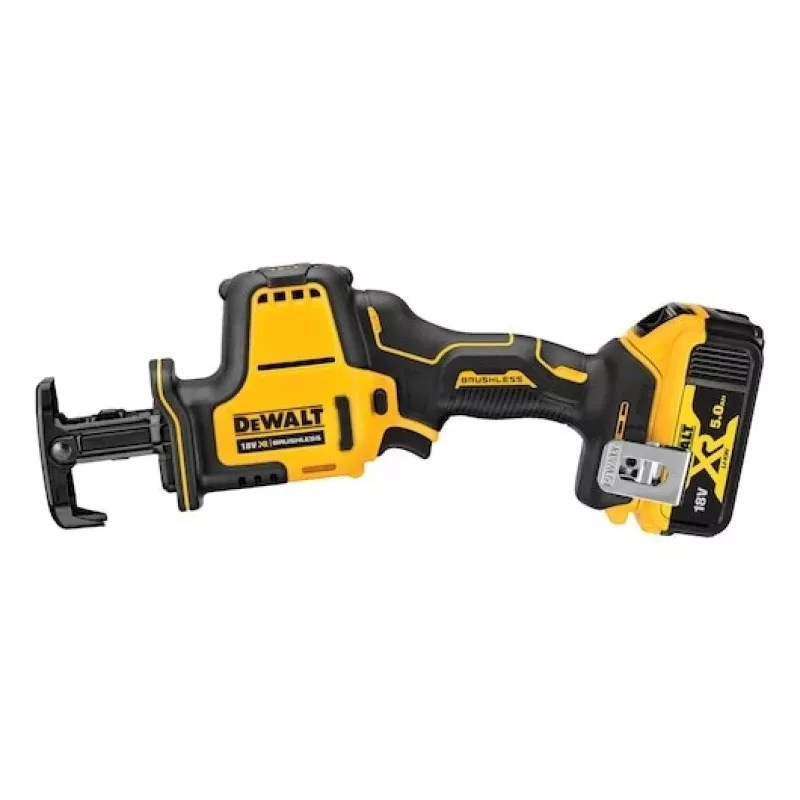 DEWALT DCS369P2-QW 18V XR Bürstenlose Säbelsäge Kit mit 2 x 5,0 Ah Akkus, Ladegerät und TSTAK II Koffer