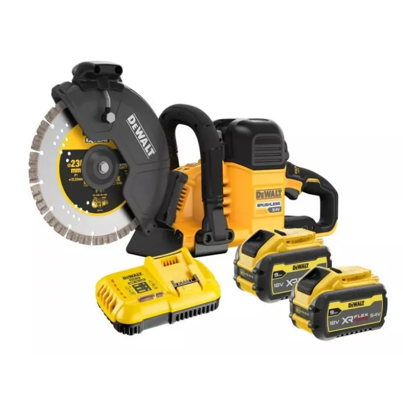 DEWALT DCS691X2-QW 230mm Akku-Kreissäge 54V XR FLEXVOLT (2x9.0Ah)