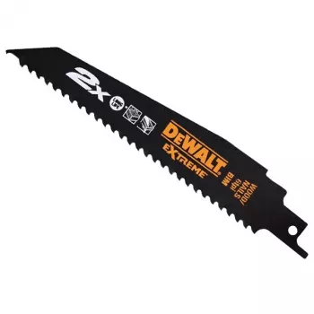 DEWALT DT2307L 228mm 6TPI Bi-Metall-Säbelsägeblatt für Holz mit Nägeln und Metall