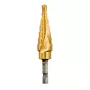 DEWALT DT5027-QZ HSS Stufenbohrer 4-12 mm, 9 Stufen, TiN-beschichtet, Sechskantschaft