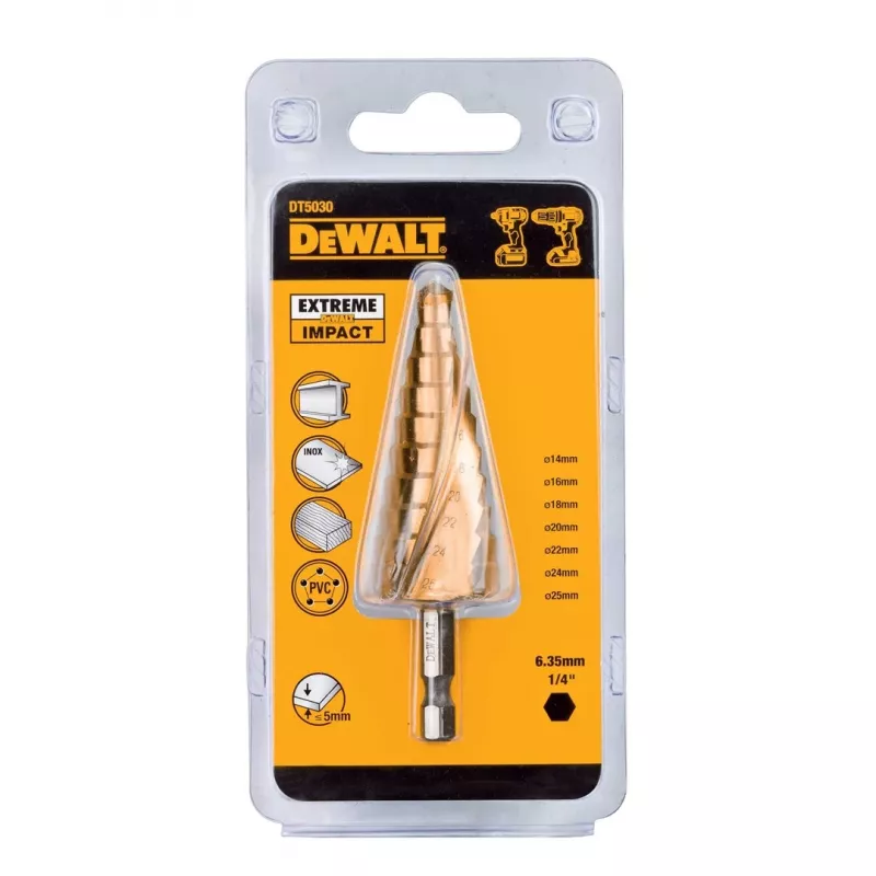 DeWALT DT5030-QZ Stufenbohrer 4-12 mm HSS Sechskantschaft
