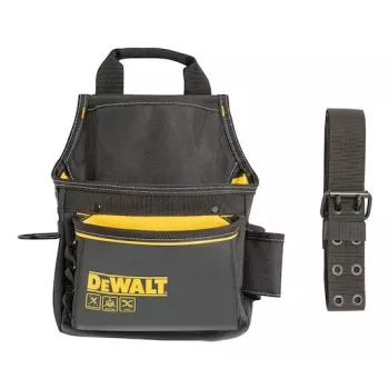 DEWALT DWST40101-1 Heavy-Duty Planen-Werkzeugaufbewahrungskoffer, Schwarz/Gelb, wasserabweisend, breite Öffnung, verstärkter Boden