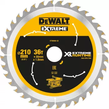 DEWALT Xtreme Runtime 210mm x 30mm 36T Kreissägeblatt