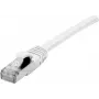 DEXLAN Cat.6A S/FTP PiMF Patchkabel, 20 m, Weiß, 10GbE, Slim Boot 858647