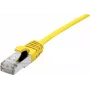 Dexlan Cat. 6A S/FTP (PiMF) Ultra-Dünnes Halogenfreies Komutacinis Kabel mit Rastenschutz, Gelb, 10 m 858713