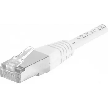 DEXLAN Cat6a SFTP Patchkabel RJ45 auf RJ45 5m Weiß Angespritzt 10Gbps 858365