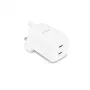 DICOTA 2-Port GaN USB-C Wandladegerät 100W Weiß