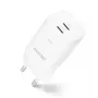 Dicota 2-Port GaN Wandladegerät 65W UK Weiß