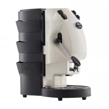 Didiesse Frog Revolution Avorio Espressomaschine, E.S.E. Pads, 2L, 650W, 15 bar, Schwarz/Elfenbein