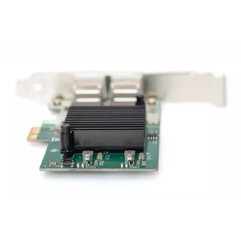 DIGITUS 2-Port Gigabit Ethernet Netzwerkkarte, RJ45, PCI Express, Intel I210-AT Chipsatz (DN-1013-2)