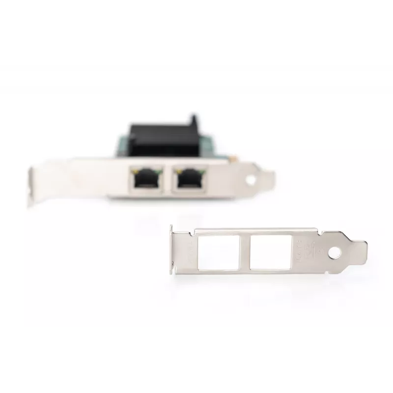 DIGITUS 2-Port Gigabit Ethernet Netzwerkkarte, RJ45, PCI Express, Intel I210-AT Chipsatz (DN-1013-2)