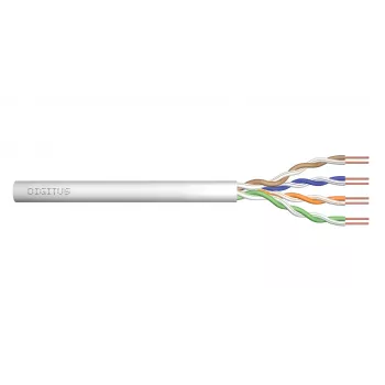 DIGITUS Cat.5e U/UTP Installationskabel, LSOH, AWG24/1, 500m, Grau, Rolle