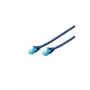 DIGITUS CAT 5e U/UTP Patchkabel, RJ45, 0,5 m, Gelb, PVC, Vergoldete Kontakte, Gigabit Ethernet DK-1512-005/Y