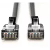 DIGITUS CAT 6A F-FTP Slim Patchkabel, 1 m, Schwarz, 10er-Pack